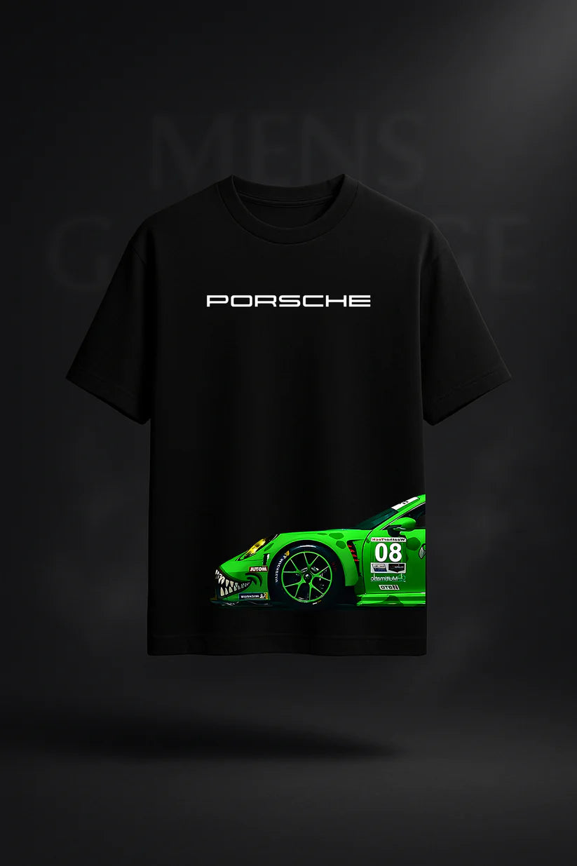 Porsche 911 Iconic Oversized T-Shirt – Green GT Edition