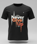 Navy blue Men T-shirt, Never Give Up design