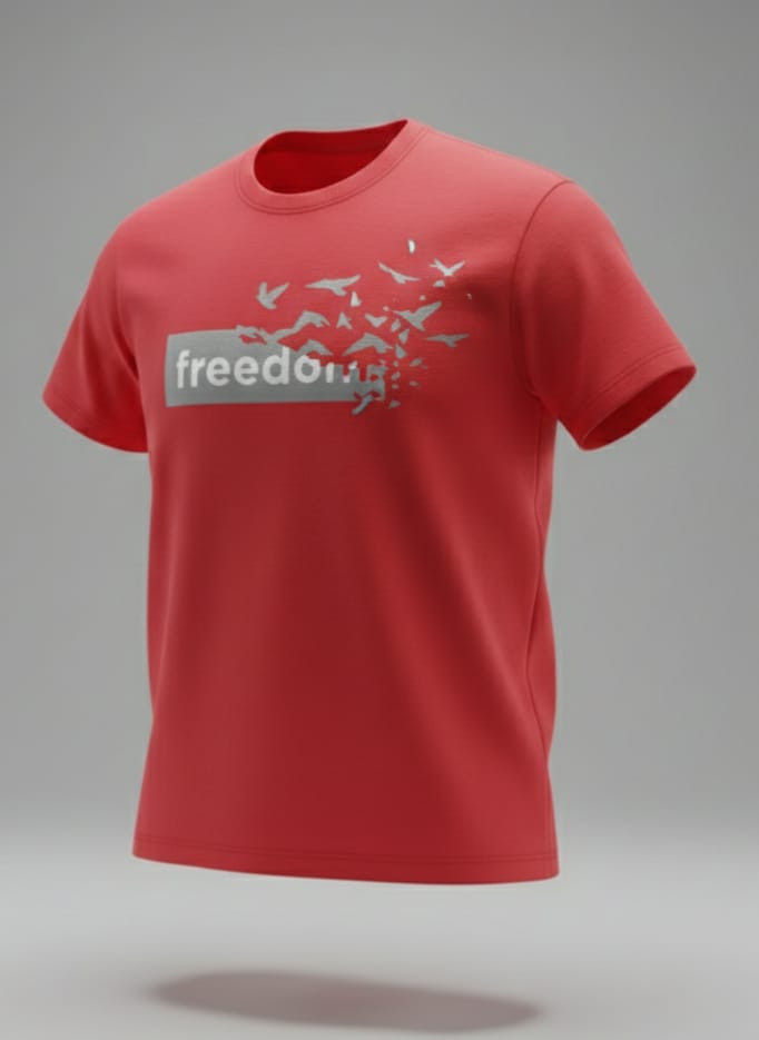 Freedom Logo Men’s Red T-Shirt